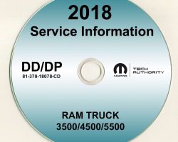 2018 Dodge Ram Truck 3500 4500 5500 Cab Chassis Shop Service Repair Manual CD