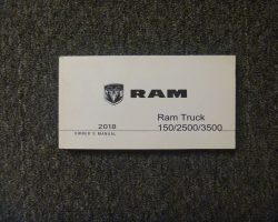 2018 Dodge Ram Truck 1500 2500 3500 Owner's Operator Manual User Guide