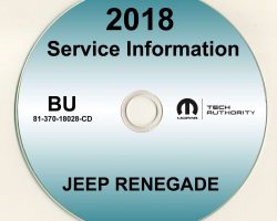 2018 Jeep Renegade Shop Service Repair Manual CD