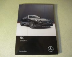 2018 Mercedes Benz SLC-Class SLC300 & SLC43 AMG Owner's Operator Manual User Guide