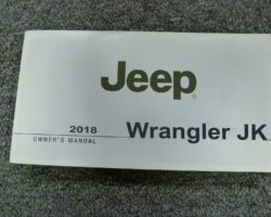 2018 Jeep Wrangler JK Owner's Operator Manual