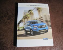 2019 Ford EcoSport Owner Operator User Guide Manual