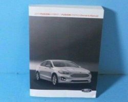 2019 Ford Fusion Hybird & Fusion Energi Owner's Manual