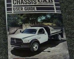 2018 Dodge Ram Truck Cab Chassis 3500 4500 5500 Owner's Operator Manual User Guide Guide