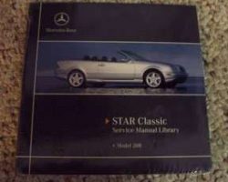 2000 Mercedes Benz CLK-Class CLK320 & CLK430 208 Chassis Shop Service Repair, Electrical Wiring & Owner's Operator Manual User Guide CD