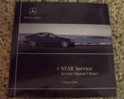 2004 Mercedes Benz CLK-Class CLK320, CLK500, CLK55 AMG 209 Chassis Shop Service Repair, Electrical Wiring & Owner's Operator Manual User Guide CD