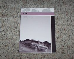 2010 Ford Explorer Sport Trac Owner Operator User Guide Manual