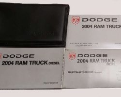 2004 Dodge Ram Truck Diesel Owner's Operator Manual User Guide Set