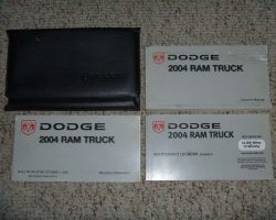 2004 Dodge Ram Truck Owner's Operator Manual User Guide Set