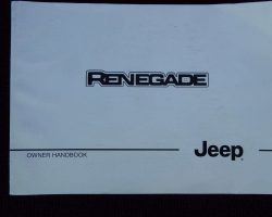 2018 Jeep Renegade Owner's Operator Manual User Guide