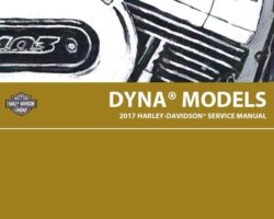 2017 Harley Davidson Dyna Models Service Manual