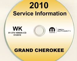 2010 Jeep Grand Cherokee Shop Service Repair Manual CD