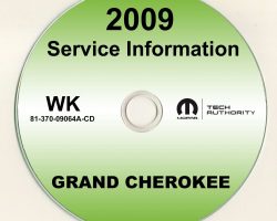 2009 Jeep Grand Cherokee Shop Service Repair Manual CD