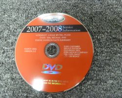 2008 Ford F-53 Motorhome RV Chassis Service Manual DVD