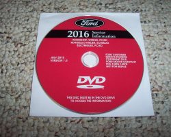 2016 Ford F-53 Motorhome RV Chassis Service Manual DVD