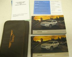 2019 Jeep Cherokee Owner's Operator Manual User Guide Set