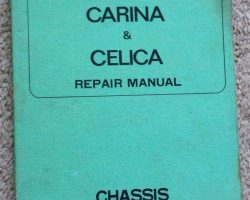 1976 Toyota Celica Chassis Service Manual