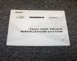 2010 Chevrolet Avalanche, Tahoe & Suburban Navigation System Owner's Manual