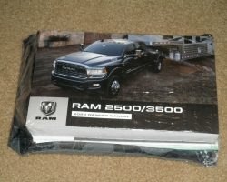 2020 Dodge Ram Truck 2500 & 3500 Owner's Manual Set