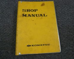 Komatsu 6D95L Engine Shop Service Repair Manual