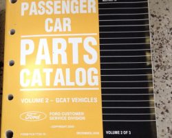 2010 Lincoln Town Car Parts Catalog Manual