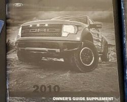 2010 Ford F-150 Raptor Owner's Manual Supplement
