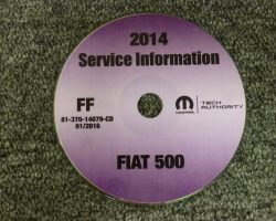 2014 Fiat 500 Service Manual CD