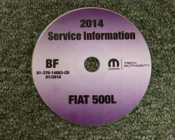 2014 Fiat 500L Service Manual CD