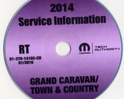 2014 Chrysler Town & Country Shop Service Repair Manual CD
