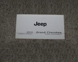 2014 Jeep Grand Cherokee Diesel Owner's Manual Supplement