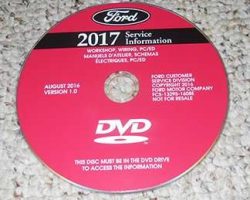2017 Ford F-Super Duty Trucks F-650 F-750 Service Manual DVD