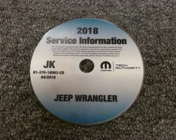 2018 Jeep Wrangler JK Shop Service Repair Manual CD