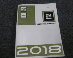 2018 Chevrolet Silverado Service Manual Set