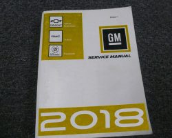 2018 Chevrolet Suburban Service Manual Set