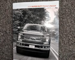 2019 Ford F-250, F-350, F-450 & F-550 Truck Owner's Manual