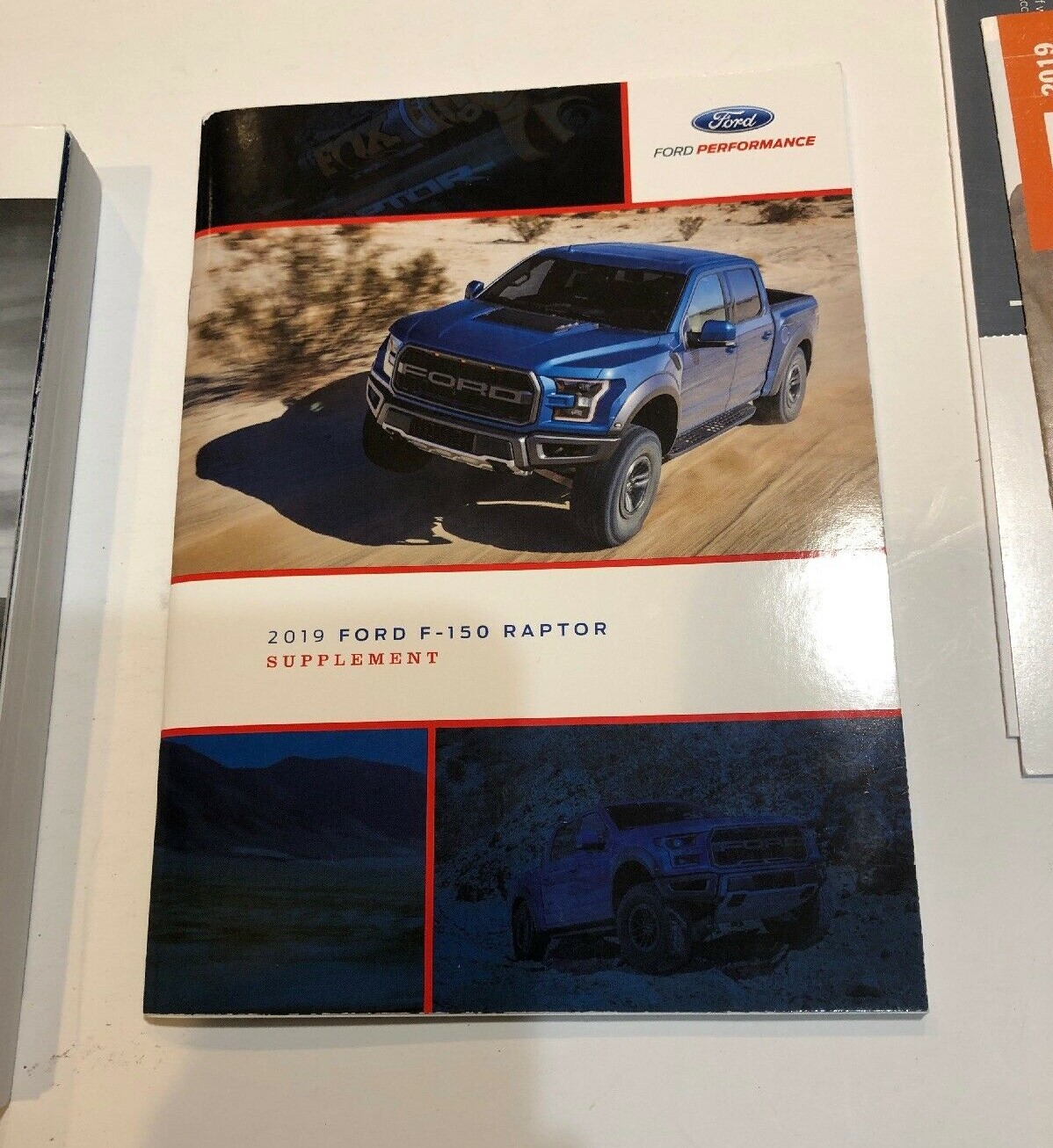 2019 Ford F-150 Raptor Owner's Manual Supplement