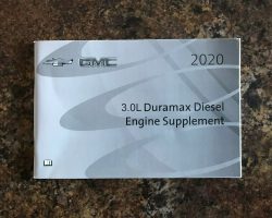 2020 Chevrolet Silverado 3.0L Duramax Diesel Owners Manual Supplement
