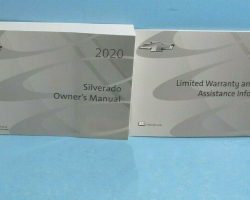 2020 Chevrolet Silverado 1500 2500 3500 Owner's Manual Set