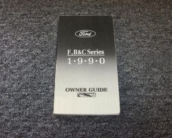 1990 Ford Medium & Heavy Duty Truck Owner's Manual