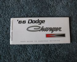 1966 Dodge Charger Original Owner's Manual
