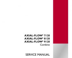 Service Manual for Case IH Combine model 8120