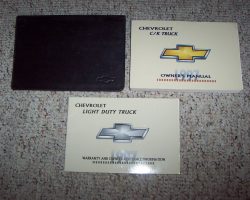 1997 Chevrolet Silverado C/K Pickup Truck Owner's Manual Set