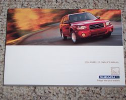 2004 Subaru Forester Owner Operator User Guide Manual