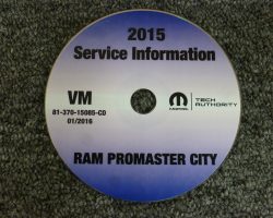 2015 Dodge Ram Promaster Service Manual on CD