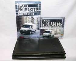 2015 Dodge Ram Promaster Owner's Manual Set