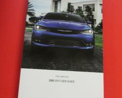 2017 Chrysler 200 Owner's Manual