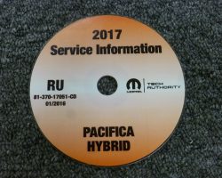 2017 Chrysler Pacifica Hybrid Service Manual on CD