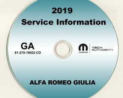 2019 Alfa Romeo Giulia Service Manual on CD