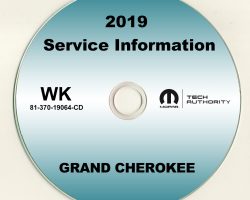 2019 Jeep Grand Cherokee Service Manual on CD