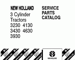 Parts Manual for New Holland Tractors model 3930